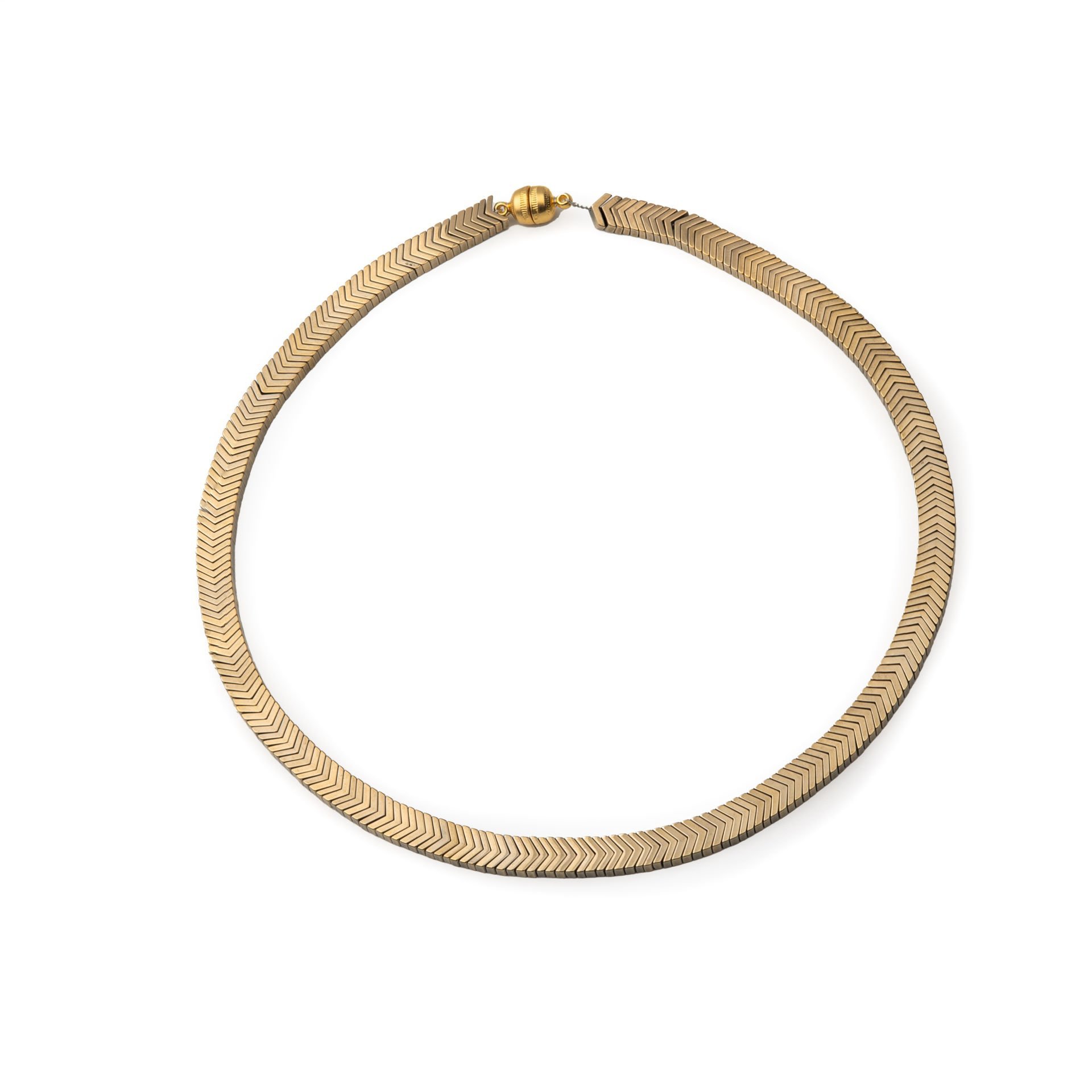 Sisu Altın Rengi Doğal Taş Kadın Kolye